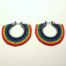 Load image into Gallery viewer, Small Rainbow Hoop Earrings

