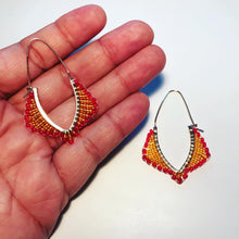 Load image into Gallery viewer, Fire Within Beaded Earrings
